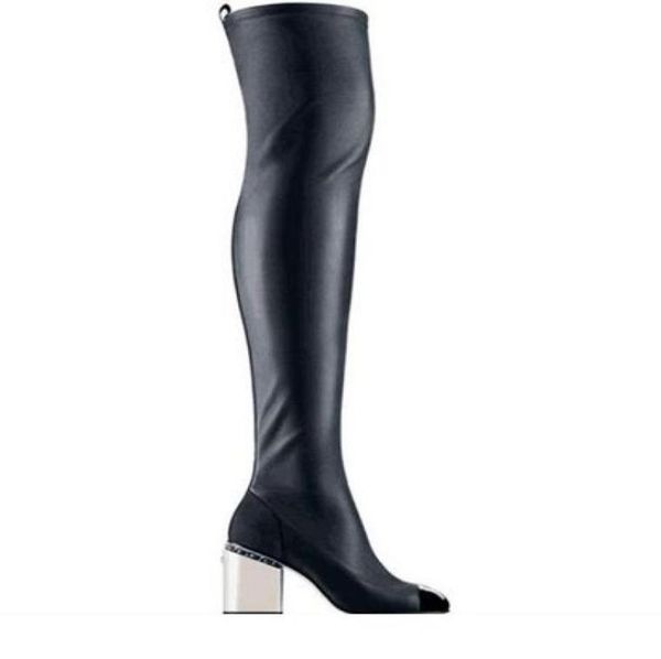 fashionvilleu684 4041 genuine leather stretch chain thigh high boots over knees black white3478849
fashionvilleu684 4041 genuine leather stretch chain thigh high boots over knees black white3478849
