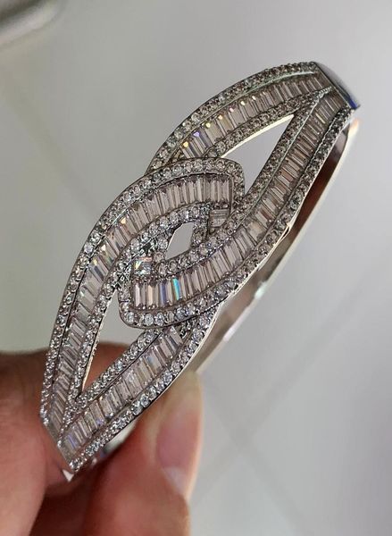 choucong new arrival stunning luxury jewelry 925 sterling silver fill full princess cut white z cz diamond bangle women bracelet1441155, Black
choucong new arrival stunning luxury jewelry 925 sterling silver fill full princess cut white z cz diamond bangle women bracelet1441155, Black