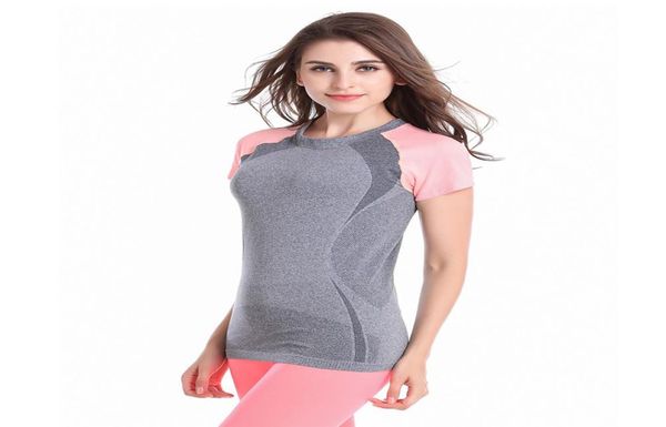 fitness high elastic yoga running gymnastics quick moving sports short sleeved t shirt1755208
fitness high elastic yoga running gymnastics quick moving sports short sleeved t shirt1755208