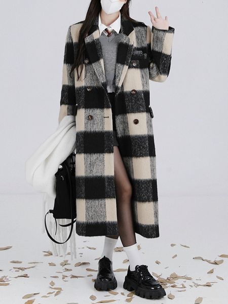 womens wool blends spirng plaid woolen coat women korean fashion y2k long coat jacket office lady casual elegant clothing coat warm design 2, Black
womens wool blends spirng plaid woolen coat women korean fashion y2k long coat jacket office lady casual elegant clothing coat warm design 2, Black