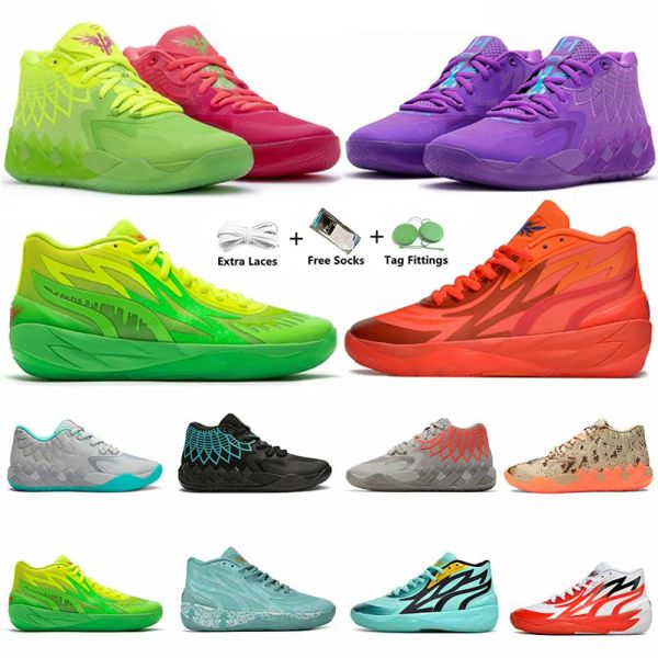 Image of LaMelo Ball 1 2.0 MB.01 Men Basketball Shoes Sneaker Black Blast Buzz City LO UFO Not From Here Queen City Rick and Morty Rock Ridge Red Mens Trainers Sports Sneakers 40-46