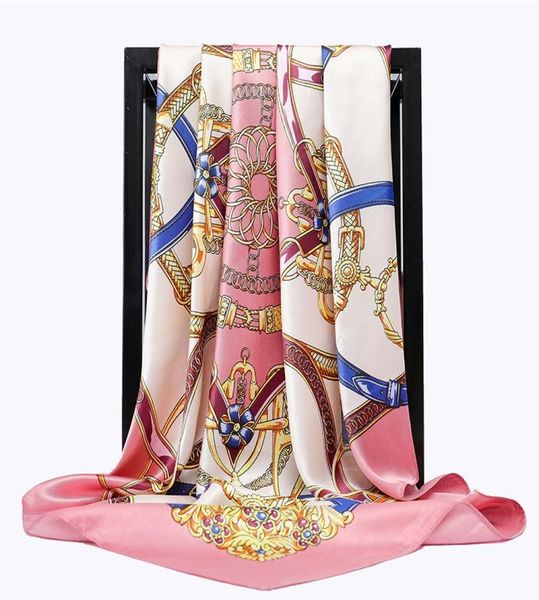 scarves for women print twil hair neck square silk scarf office ladies shawl bandana 90x90cm muslim hijab handkerchief korean6443250, Blue;gray
scarves for women print twil hair neck square silk scarf office ladies shawl bandana 90x90cm muslim hijab handkerchief korean6443250, Blue;gray