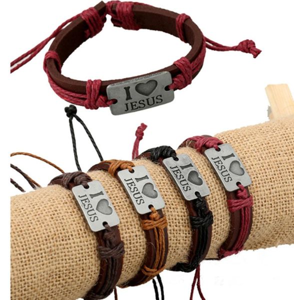 i love jesue vintage charm fashion design mens bracelet jewelry love womens leather bracelets for men women valentine's day gifts882393, Golden;silver
i love jesue vintage charm fashion design mens bracelet jewelry love womens leather bracelets for men women valentine's day gifts882393, Golden;silver