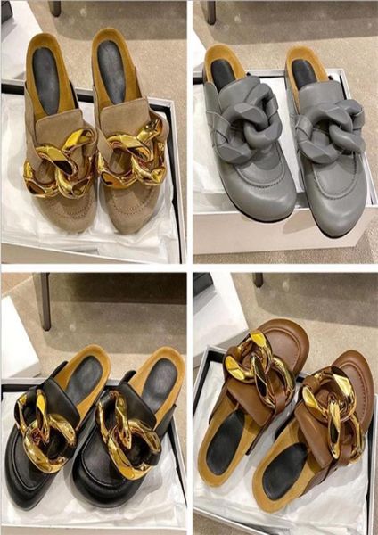 gold chain decor round toe flat mules lazy loafers shoes women039s outdoor genuine leather casual slippers5025952, Black
gold chain decor round toe flat mules lazy loafers shoes women039s outdoor genuine leather casual slippers5025952, Black