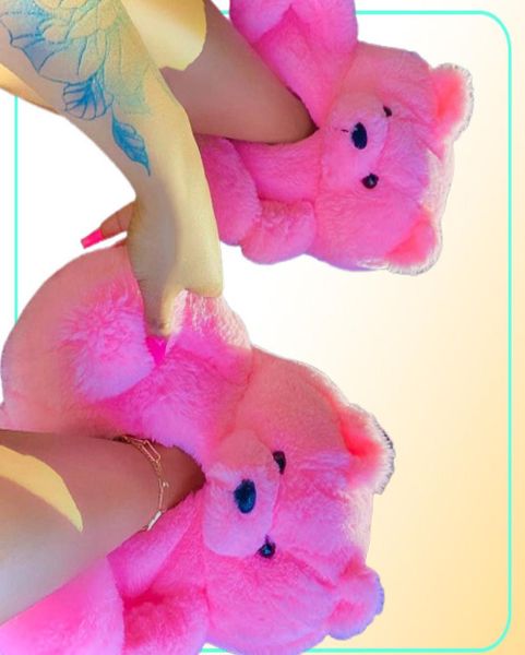 slippers women teddy bear winter warm plush house shoes indoor flip flops funny cartoon bear female soft antislip2477830, Black
slippers women teddy bear winter warm plush house shoes indoor flip flops funny cartoon bear female soft antislip2477830, Black