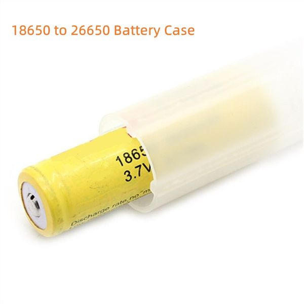 

1pcs 18650 to 26650 battery converter case cover sleeve adapter pom