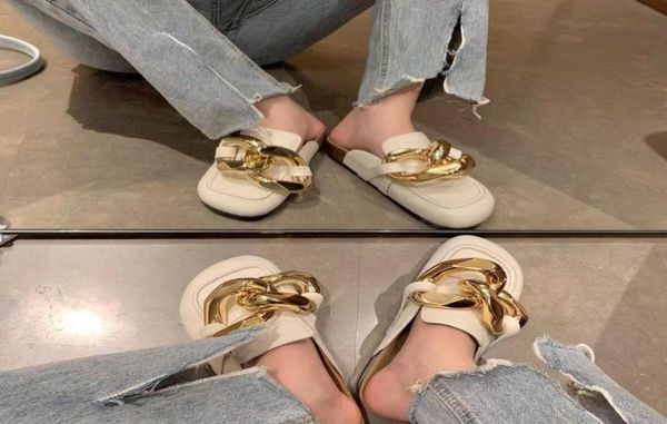 stylishbox t21042005 40 big gold chain slides sandals flats shoes calf skin genuine leather black brown white fashion casual6391789
stylishbox t21042005 40 big gold chain slides sandals flats shoes calf skin genuine leather black brown white fashion casual6391789