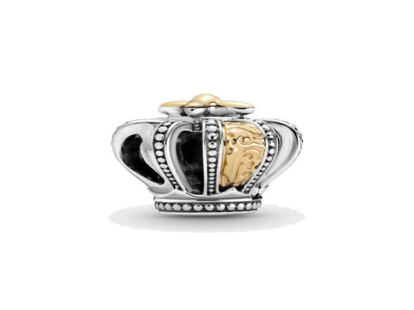 fine jewelry authentic 925 sterling silver bead fit charm bracelets two-tone regal crown charms safety chain pendant diy beads2851539, Bronze;silver
fine jewelry authentic 925 sterling silver bead fit charm bracelets two-tone regal crown charms safety chain pendant diy beads2851539, Bronze;silver