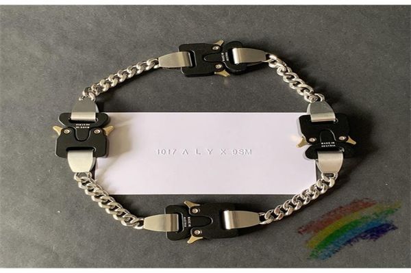 streetwear 4 metal buckles alyx necklace men women stainless steel removable titanium 1017 hero chain necklace c03057212351, Silver
streetwear 4 metal buckles alyx necklace men women stainless steel removable titanium 1017 hero chain necklace c03057212351, Silver