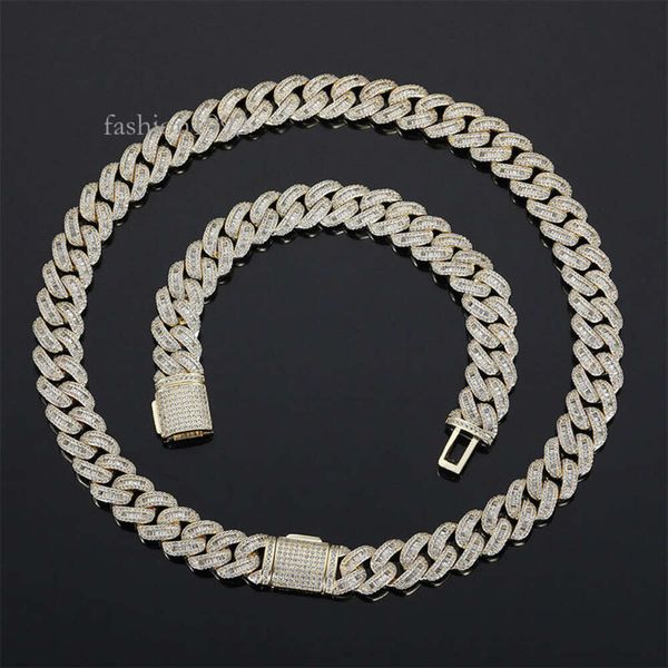 15Mm Cuban Necklace Link Chain Gold Plated Sterling Sier Full Moissanite Necklace Bracelet Cuban Chain
15Mm Cuban Necklace Link Chain Gold Plated Sterling Sier Full Moissanite Necklace Bracelet Cuban Chain