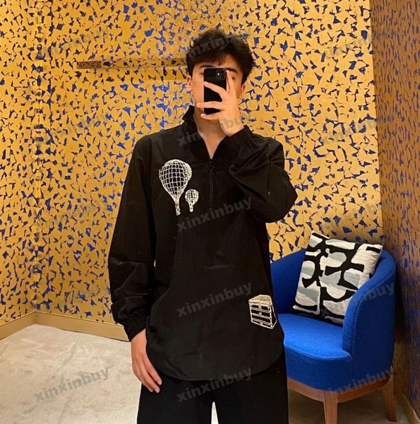 xinxinbuy men designer coat jacket air balloon embroidery long sleeves women gray black khaki apricot s-xl, Black;brown
xinxinbuy men designer coat jacket air balloon embroidery long sleeves women gray black khaki apricot s-xl, Black;brown