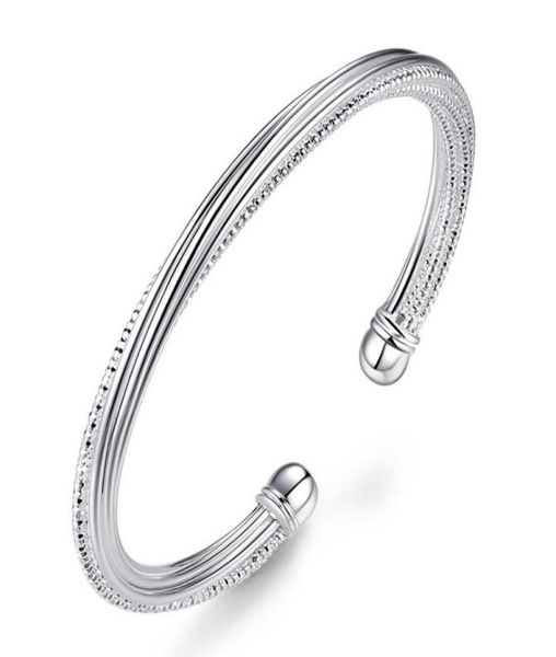 fashion 925 sterling silver plated bracelet for women jewelry line designer open bangle bracelets whole5848221, Black
fashion 925 sterling silver plated bracelet for women jewelry line designer open bangle bracelets whole5848221, Black