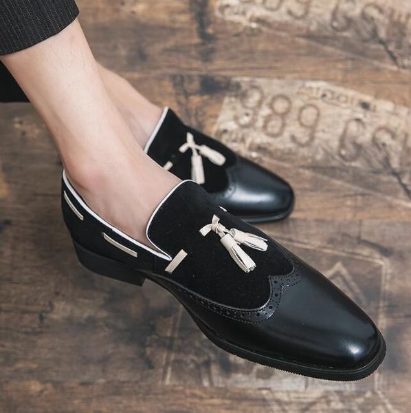 2023 men loafers designers shoes genuine leather mens casual designer dress shoes slip on wedding shoe eu39-47, Black
2023 men loafers designers shoes genuine leather mens casual designer dress shoes slip on wedding shoe eu39-47, Black