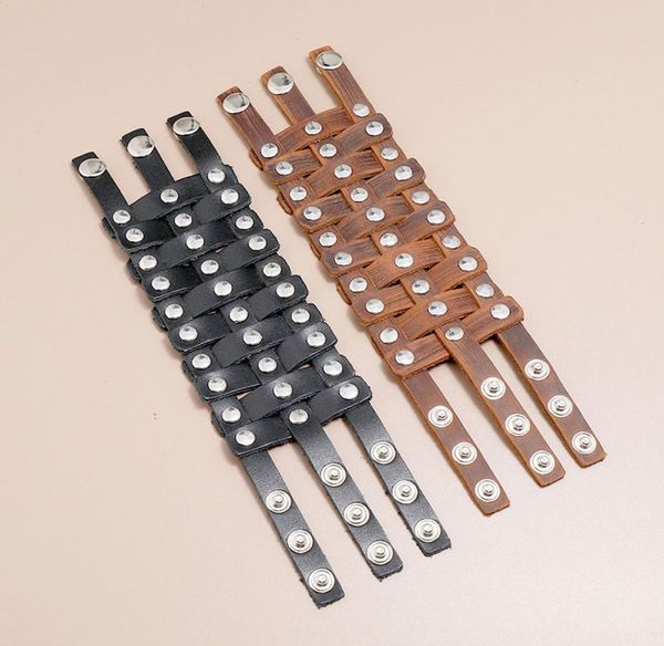 mens brown black leather charm bracelets wide braided adjustable gothic biker punk bangle jewelry party club decor2013336, Golden;silver
mens brown black leather charm bracelets wide braided adjustable gothic biker punk bangle jewelry party club decor2013336, Golden;silver