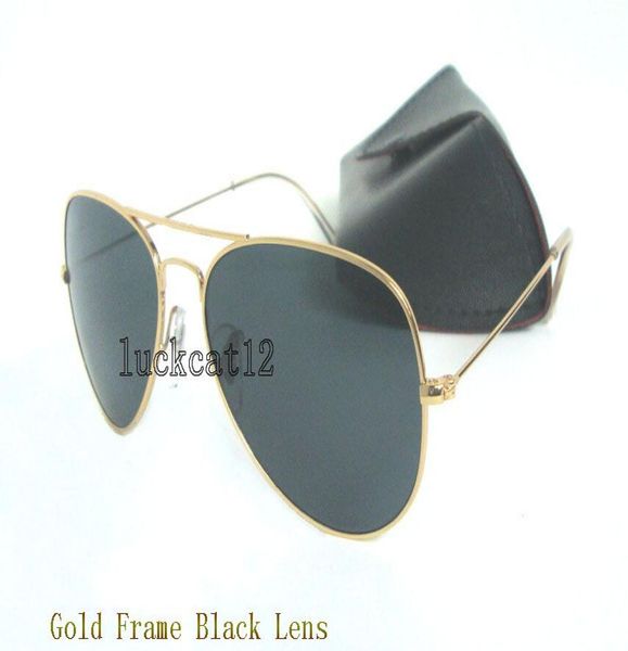 1pcs classic pilot sunglasses designer metal sun glasses for men women 58mm 62mm gold frame black glass lenses with b2294447, White;black
1pcs classic pilot sunglasses designer metal sun glasses for men women 58mm 62mm gold frame black glass lenses with b2294447, White;black