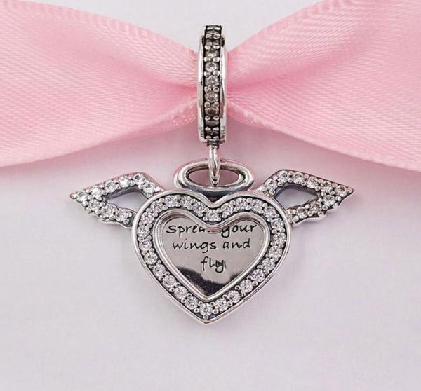 100% 925 sterling silver heart and angel wings dangle charm bead fits european style jewelry charm bracelets9716767, Black
100% 925 sterling silver heart and angel wings dangle charm bead fits european style jewelry charm bracelets9716767, Black