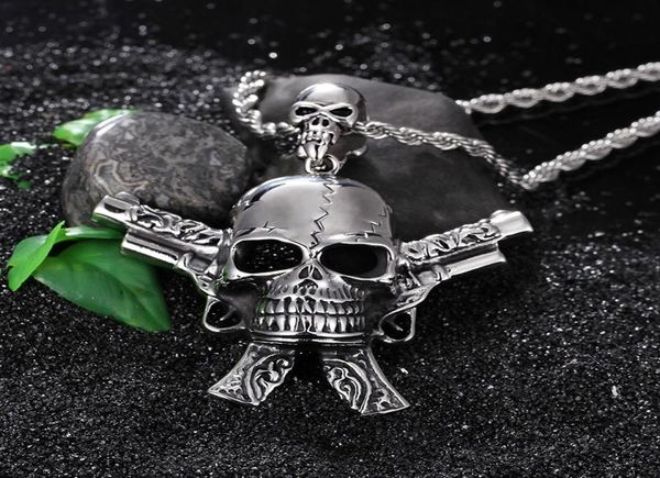 new men039s suit stainless steel accessory gun skull cool punk gothic necklace pendant biker jewelry6682820, Silver
new men039s suit stainless steel accessory gun skull cool punk gothic necklace pendant biker jewelry6682820, Silver