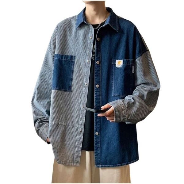 men's designer carharts new high-quality autumn new port wind loose trend denim long sleeve shirt coat men and women's wear, Black;brown
men's designer carharts new high-quality autumn new port wind loose trend denim long sleeve shirt coat men and women's wear, Black;brown