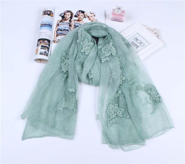190cm90cm real silk crepe scarf long scarf thin and soft flower embroidery5370552, Blue;gray
190cm90cm real silk crepe scarf long scarf thin and soft flower embroidery5370552, Blue;gray