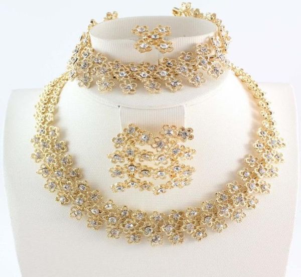 fashion women gold plated crystal bridal jewelry sets alloy necklace bracelet earring ring jewelry sets3605820, Black
fashion women gold plated crystal bridal jewelry sets alloy necklace bracelet earring ring jewelry sets3605820, Black