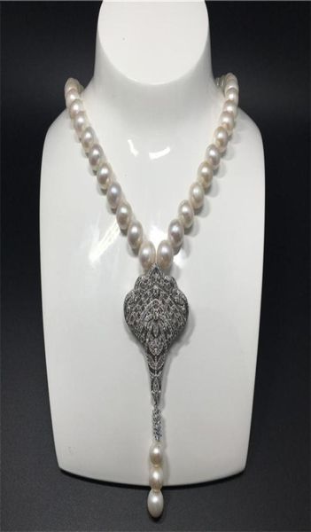 natural 910mm white freshwater pearl micro inlay zircon accessories tassel necklace fashion jewelry6056004, Silver
natural 910mm white freshwater pearl micro inlay zircon accessories tassel necklace fashion jewelry6056004, Silver