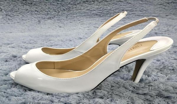 women stiletto thin high heel sandals slingback peep toe white patent party bridals ball lady shoes1712115, Black
women stiletto thin high heel sandals slingback peep toe white patent party bridals ball lady shoes1712115, Black