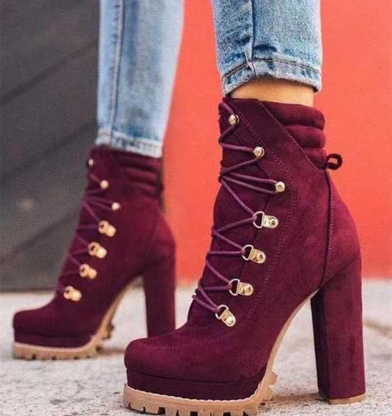 women flock rivet ankle boots female square high heels autumn fashion laceup shoes ladies retro footwear plus size 43 2111034344388, Black
women flock rivet ankle boots female square high heels autumn fashion laceup shoes ladies retro footwear plus size 43 2111034344388, Black
