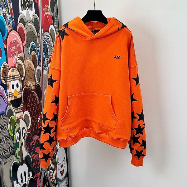 2023 latest designer men hooded sweatshirt orange leather five-pointed star hoodie solid color clothing hip hop pullover hoodies streetwear, Black
2023 latest designer men hooded sweatshirt orange leather five-pointed star hoodie solid color clothing hip hop pullover hoodies streetwear, Black