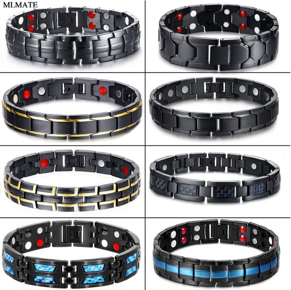 men women magnetic health bracelet black titanium steel power therapy 4in1 magnets negative ions germanium bangles whole2764245
men women magnetic health bracelet black titanium steel power therapy 4in1 magnets negative ions germanium bangles whole2764245