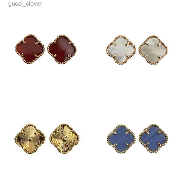 designer earring classic four leaf clover earring stud 18k gold multiple colors earring luxury designer jewelry for women valentine day gift, Golden;silver
designer earring classic four leaf clover earring stud 18k gold multiple colors earring luxury designer jewelry for women valentine day gift, Golden;silver