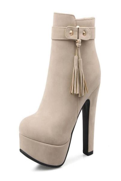brand new women platform round toe ankle boots woman thick high heel shoes ladies tassel zipper botas mujer97417403156725, Black
brand new women platform round toe ankle boots woman thick high heel shoes ladies tassel zipper botas mujer97417403156725, Black