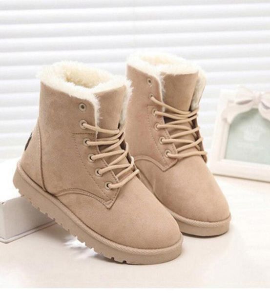 classic women winter boots suede ankle snow boots female warm fur plush insole botas mujer laceup4122895, Black
classic women winter boots suede ankle snow boots female warm fur plush insole botas mujer laceup4122895, Black