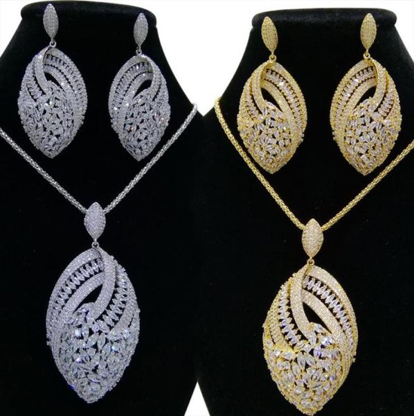 earrings necklace godki luxury big bold nigerian earring jewelry sets for women wedding cubic zircon dubai bridal4367396, Silver
earrings necklace godki luxury big bold nigerian earring jewelry sets for women wedding cubic zircon dubai bridal4367396, Silver