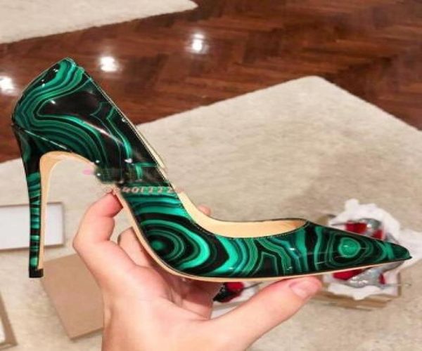 fashion women pumps green black malachite patent high heels shoes boots 120mm genuine leather3260913
fashion women pumps green black malachite patent high heels shoes boots 120mm genuine leather3260913