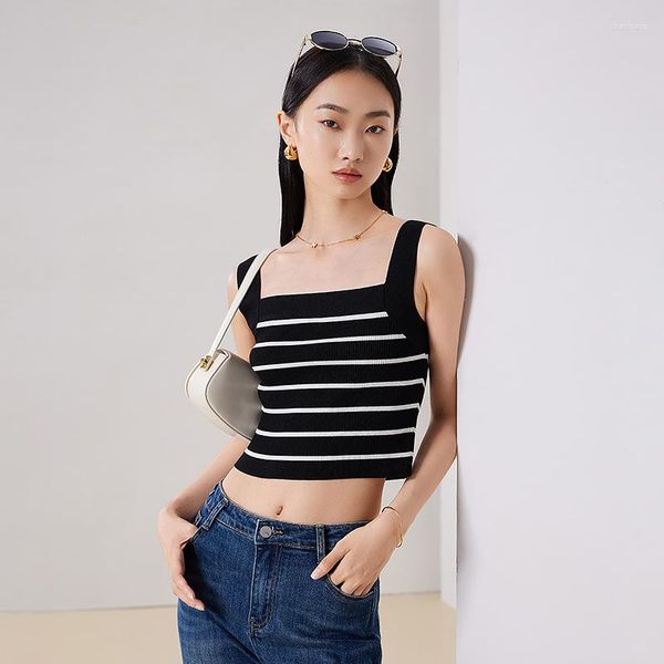 women's tanks toyouth women knit vest 2023 autumn sleeveless square neck slim fit tank black white stripes y2k fashion chic camisole
women's tanks toyouth women knit vest 2023 autumn sleeveless square neck slim fit tank black white stripes y2k fashion chic camisole