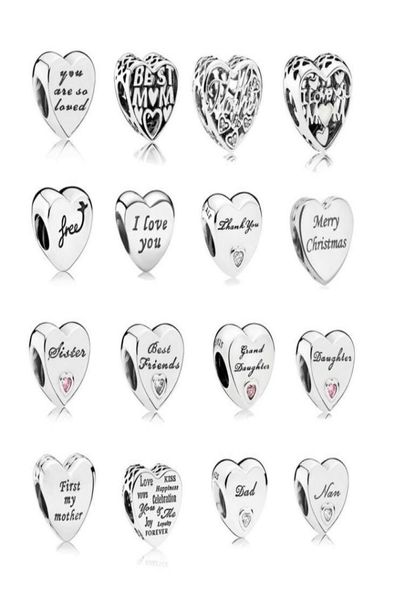 new european 1pc 925 silver heart i love you nan mom sister dad diy bead fit charm bracelet b116793696, Black
new european 1pc 925 silver heart i love you nan mom sister dad diy bead fit charm bracelet b116793696, Black