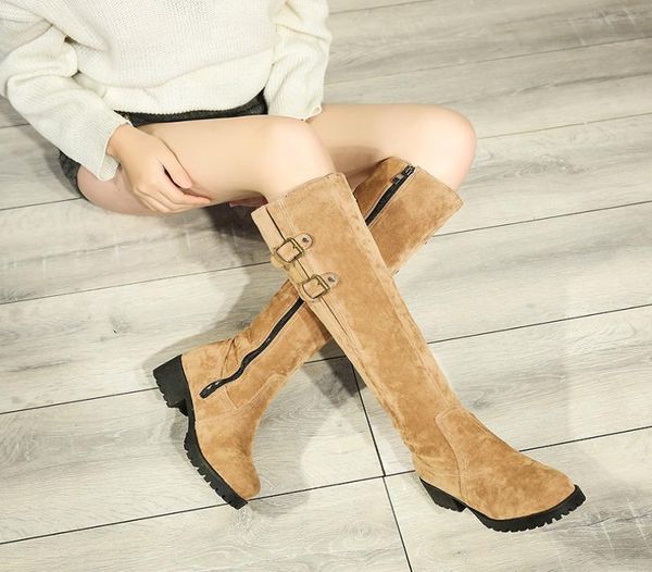 new size big 3443 shoes women knee snow boots metal buckle high heel boots thick fur shoes winter long boots women footwear m3519998606, Black
new size big 3443 shoes women knee snow boots metal buckle high heel boots thick fur shoes winter long boots women footwear m3519998606, Black