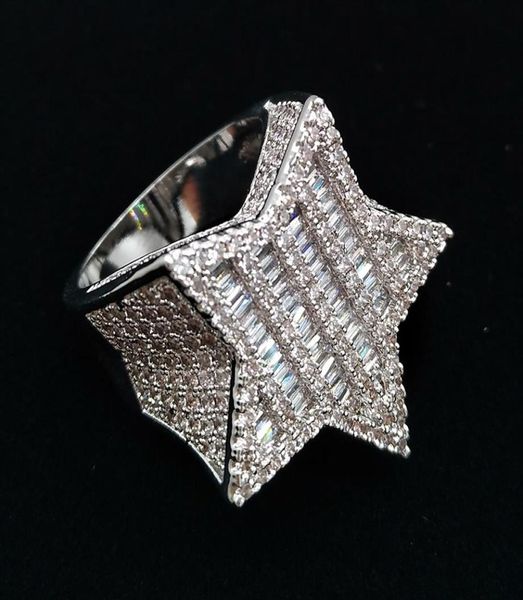 18k gold white gold mens new bling cubic zirconia pentagram hip hop ring guys full diamond iced out rapper jewelry gifts for boy9252414, Silver
18k gold white gold mens new bling cubic zirconia pentagram hip hop ring guys full diamond iced out rapper jewelry gifts for boy9252414, Silver