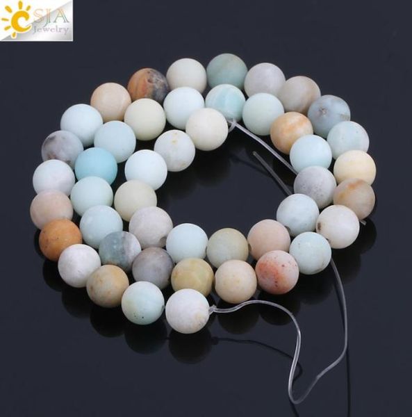 csja 46pcs matte natural amazonite 8mm round gemstone mala loose beads for women energy healing jewelry making handmade jewellery 7527050, Black
csja 46pcs matte natural amazonite 8mm round gemstone mala loose beads for women energy healing jewelry making handmade jewellery 7527050, Black
