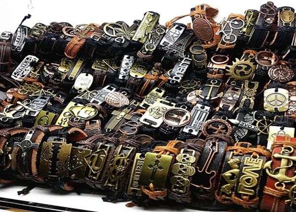 band new vintage leather mens womens surfer bracelet cuff wristband 50pcs lots mixed style retro jewelry charm bracelet 93 t2506425339261, Golden;silver
band new vintage leather mens womens surfer bracelet cuff wristband 50pcs lots mixed style retro jewelry charm bracelet 93 t2506425339261, Golden;silver