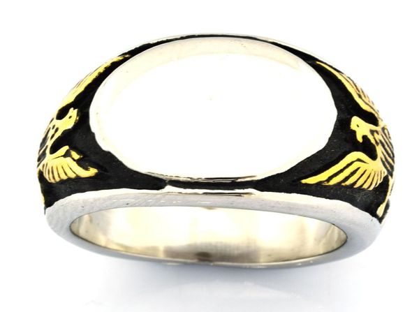 fanssteel stainless steel punk vintage mens or womens jewelry engravable signet spirit eagle ring gift for brothers sisters fsr07w1778873, Silver
fanssteel stainless steel punk vintage mens or womens jewelry engravable signet spirit eagle ring gift for brothers sisters fsr07w1778873, Silver
