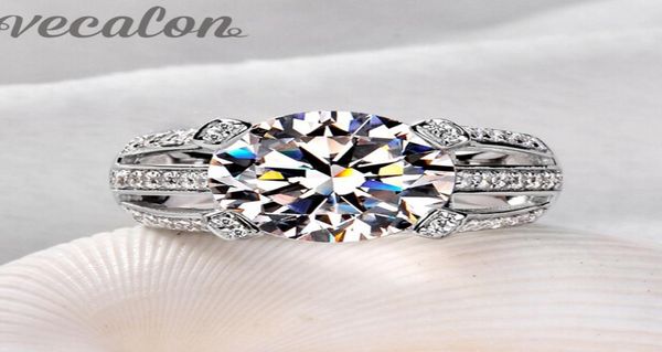 vecalon 2016 female solitaire ring 6ct z simulated diamond cz 925 sterling silver engagement wedding band ring for women6449016, Slivery;golden
vecalon 2016 female solitaire ring 6ct z simulated diamond cz 925 sterling silver engagement wedding band ring for women6449016, Slivery;golden