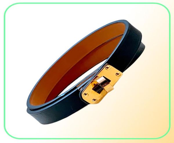 brand jewerlry mini kelly genuine leather collier bracelet for women double tour bracelet9466937, Golden;silver
brand jewerlry mini kelly genuine leather collier bracelet for women double tour bracelet9466937, Golden;silver