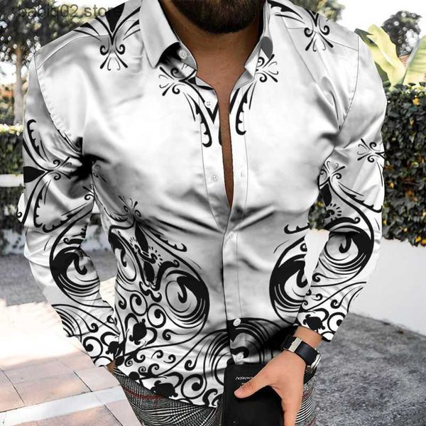 men's casual shirts autumn winter men's long shirt single-breasted lapel 3d latest casual daily retro pattern theme male shirt but, White;black
men's casual shirts autumn winter men's long shirt single-breasted lapel 3d latest casual daily retro pattern theme male shirt but, White;black