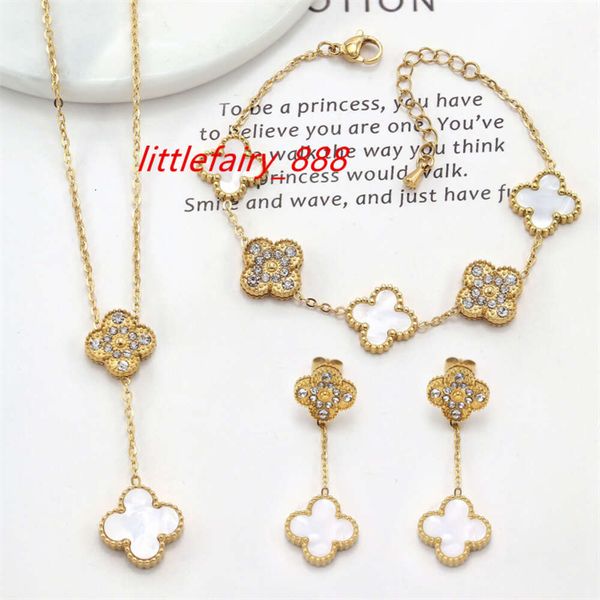 stainless steel four leaf clover grass shell pendant necklace bracelet earring jewelry set, Silver
stainless steel four leaf clover grass shell pendant necklace bracelet earring jewelry set, Silver