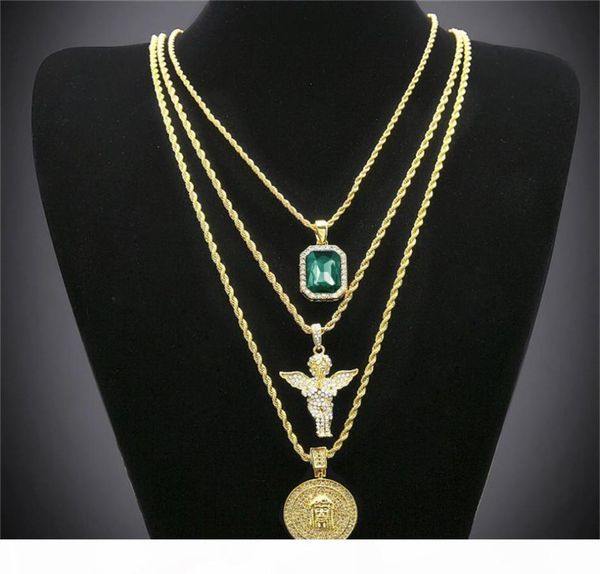 hip hop gold plated necklace iced out rhinestone crystal jewelry necklace set with angel jesus pendant necklace chain 1454799, Silver
hip hop gold plated necklace iced out rhinestone crystal jewelry necklace set with angel jesus pendant necklace chain 1454799, Silver