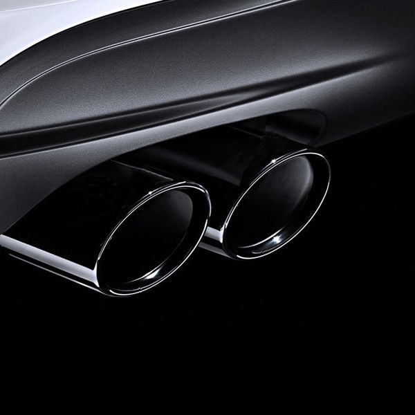 Car Exhaust Muffler Tip Stainless Steel Pipe Chrome Trim Modified Car Rear Tail Throat Liner For BMW F10 F20 F30 F32 F34 F36 F48 Auto Accessories