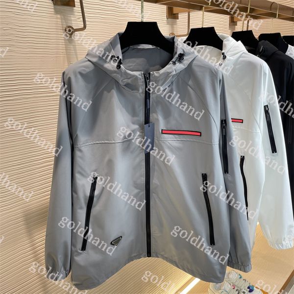 designer mens sports jackets classic triangle logo coats street casual outerwear hooded jackets clothing, Black;brown
designer mens sports jackets classic triangle logo coats street casual outerwear hooded jackets clothing, Black;brown