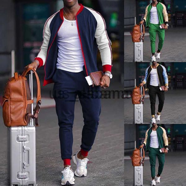 men's tracksuits new youth fashion stand collar zipper cardigan suit men's retro color matching casual sports premium suit x0907, Gray
men's tracksuits new youth fashion stand collar zipper cardigan suit men's retro color matching casual sports premium suit x0907, Gray