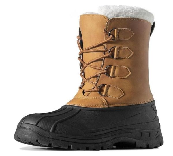 marson mens snow outdoor waterproof antislip warm fur winter boots laceup shoes for men anticollision toe flats 2010276289786, Black
marson mens snow outdoor waterproof antislip warm fur winter boots laceup shoes for men anticollision toe flats 2010276289786, Black
